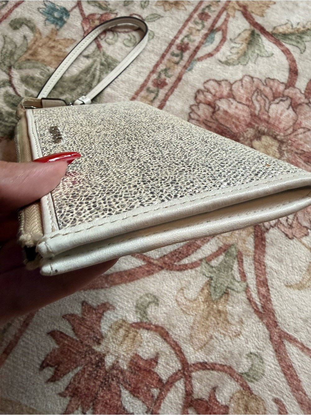 Coach Champagne Glitter Wristlet - Picture 4 of 7